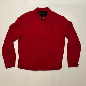 Red Polo Ralph Lauren Bomber Jacket